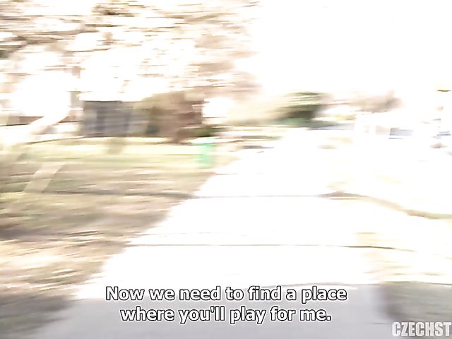 Big tits Czech cellist Nada takes a dick for cash