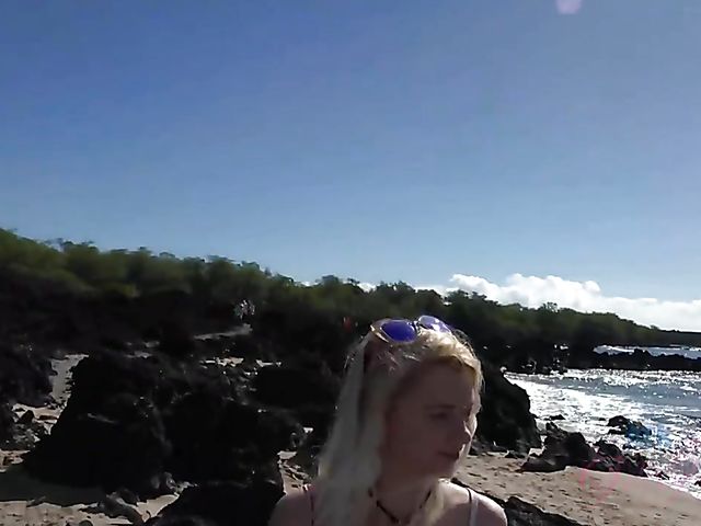 Traveling with small tits blonde Riley Star