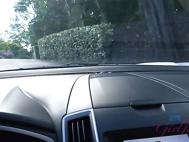 Traveling with small tits blonde Riley Star