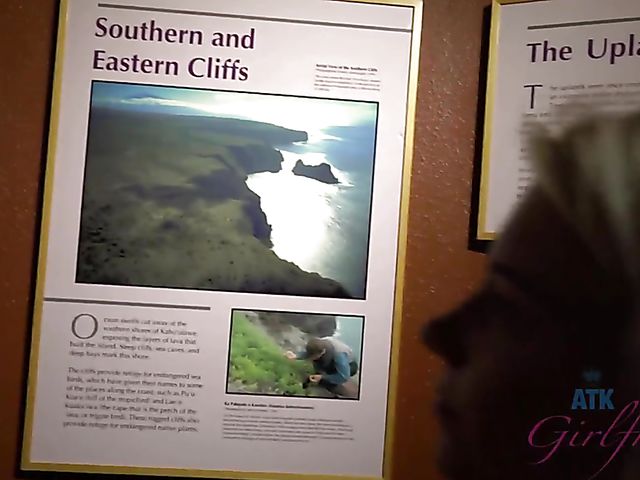 Traveling with small tits blonde Riley Star