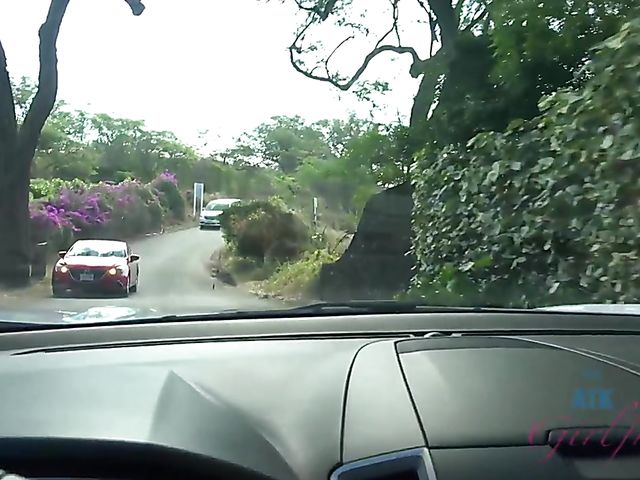 Traveling with small tits blonde Riley Star