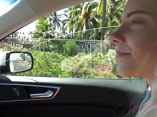 Traveling with small tits blonde Riley Star