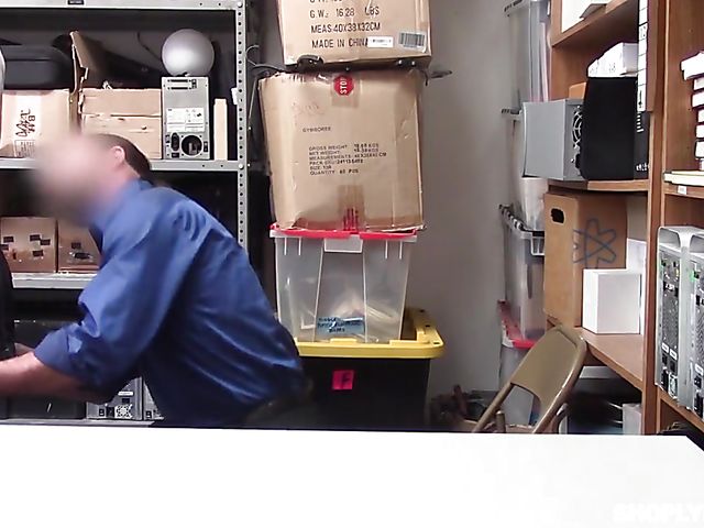 Shy teen shoplifter Naomi Nash gets pounded