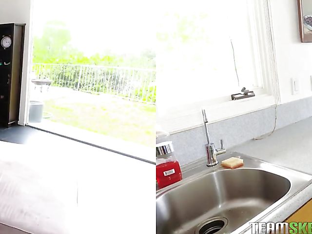 Extra small teen Ariel McGwire takes a cock