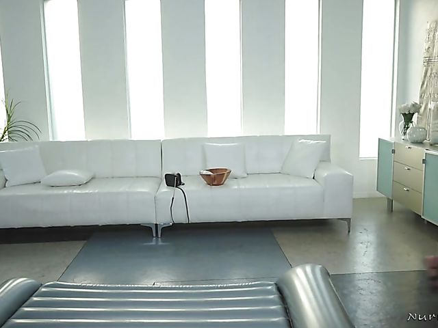 Slippery massage and sex with young Alina Lopez