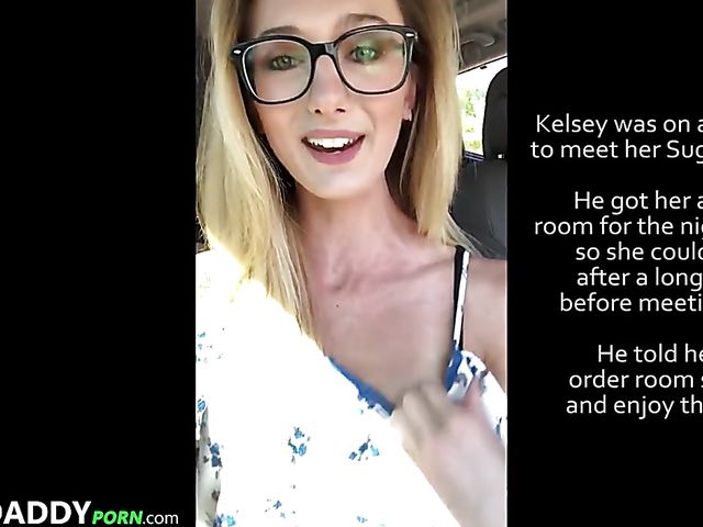 Skinny Kelsey James with pierced nipples gets banged