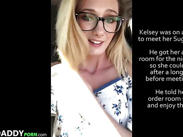 Skinny Kelsey James with pierced nipples gets banged