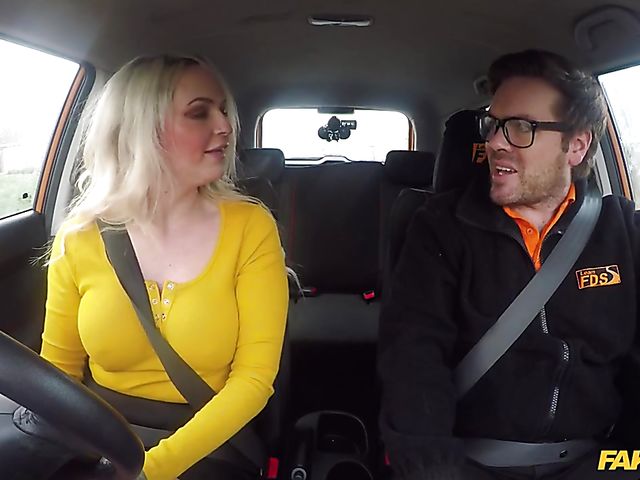 Filthy driving and car sex with Louise Lee