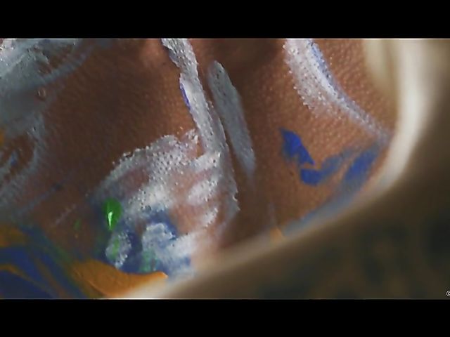 Cassie Del Isla and Dorian Del Isla body paint fuck