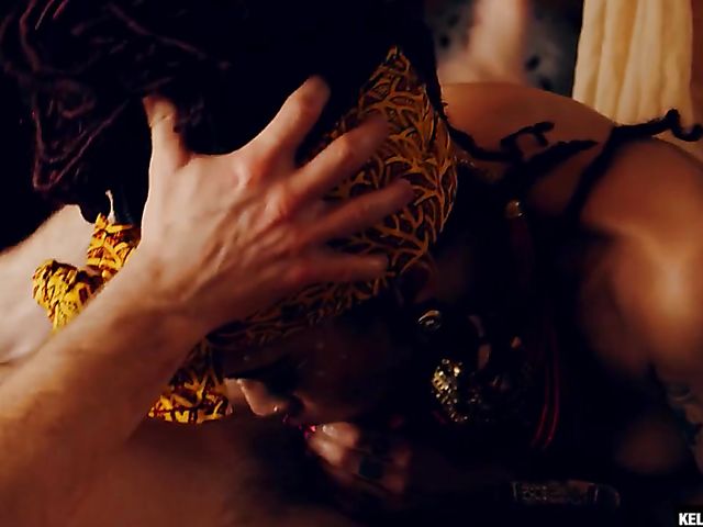 White on ebony interracial action with hot Nubian babe Julie Kay 