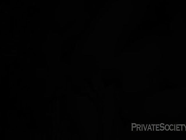 Amateur threesome in the bedroom late at night