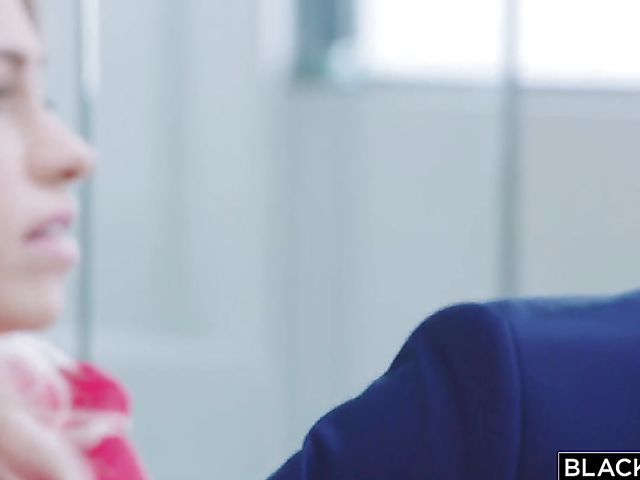 BBC threesome with lady in red Khloe Kapri