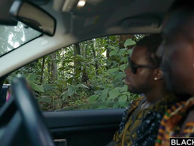 Black cock DP with skinny traveler Angel Emily