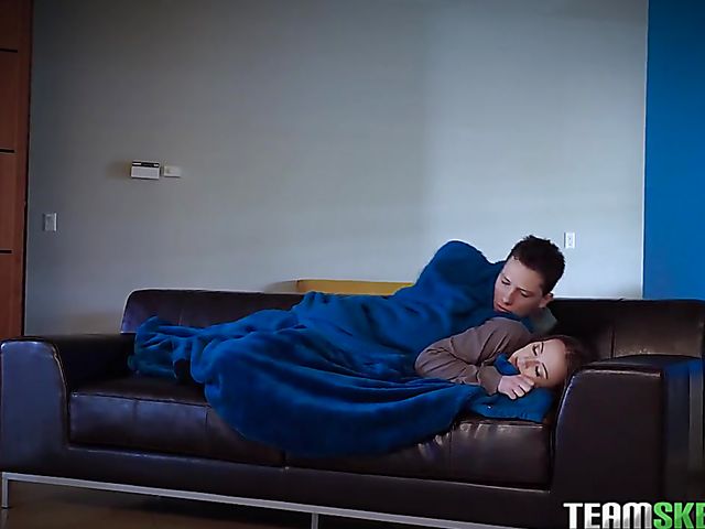 Sleeping blowjob and hot fuck with nasty stepsis Danni Rivers