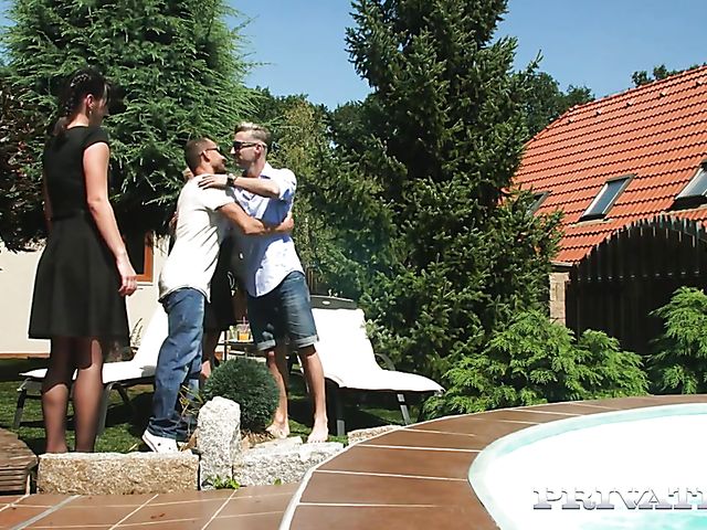 Pool orgy and awesome anal with Amanda Hill and Mila Mulan