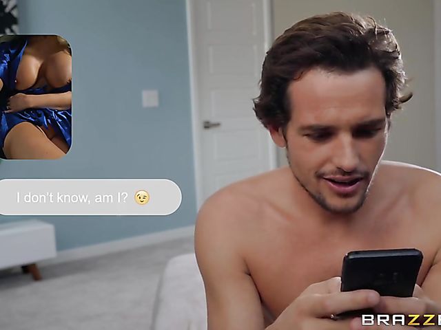 Cheating blonde Nina Elle gets her juggs fucked by her stepson