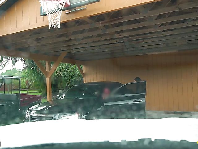 Latina big tits babe Gabriela Lopez has fun with a car mechanic