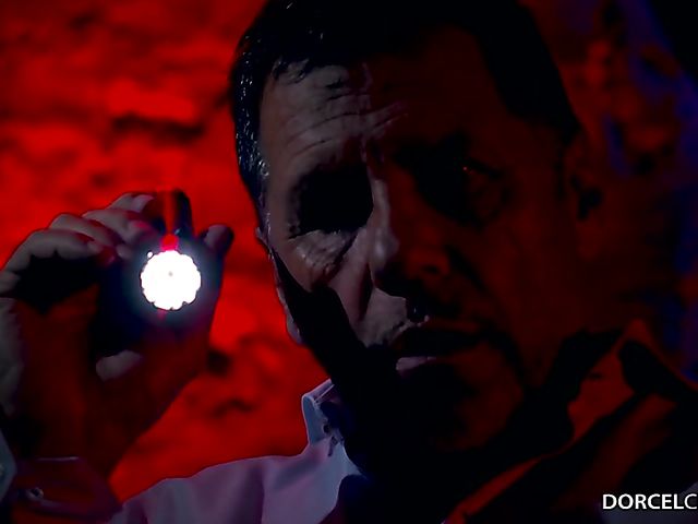 French gangbang in the dark with Clea Gaultier