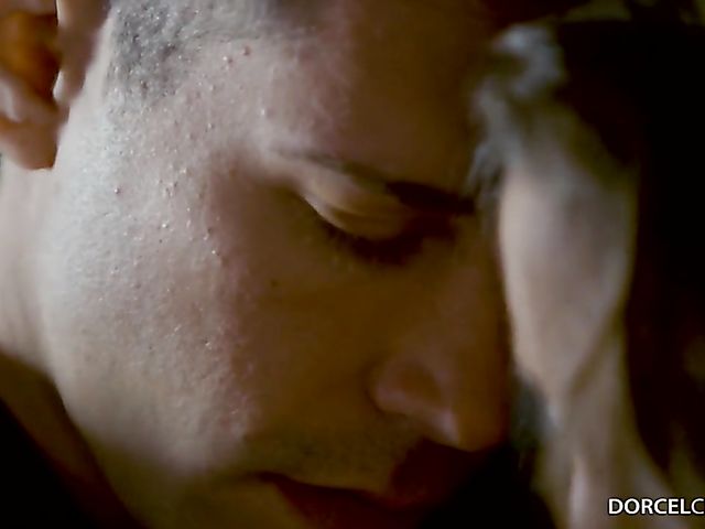 French DP in the sky with sexy stewardess Clea Gaultier