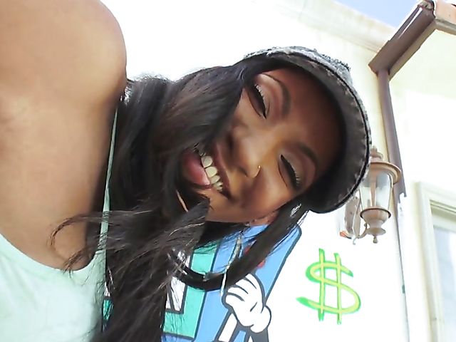 Exotic latina Sadie Santana gets ass fucked