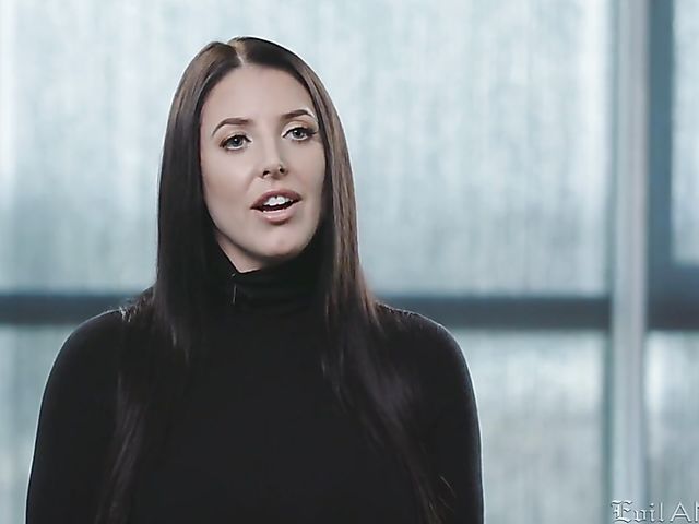 Angela White anal with three throbbing cocks