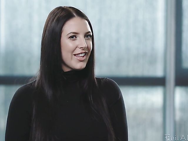 Angela White anal with three throbbing cocks