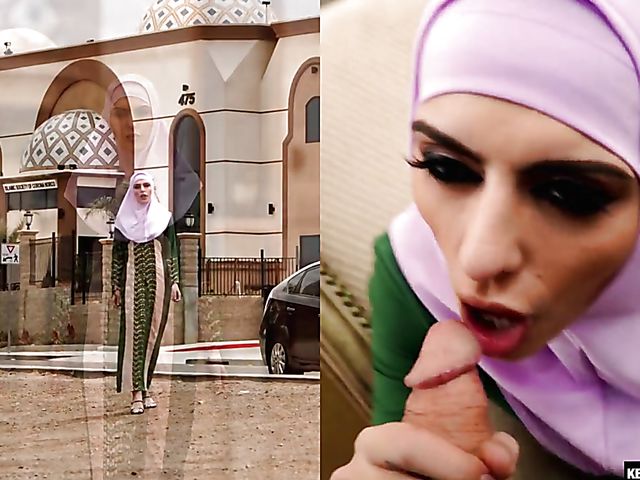 Hijab blowjob and sex with hot Audrey Royal