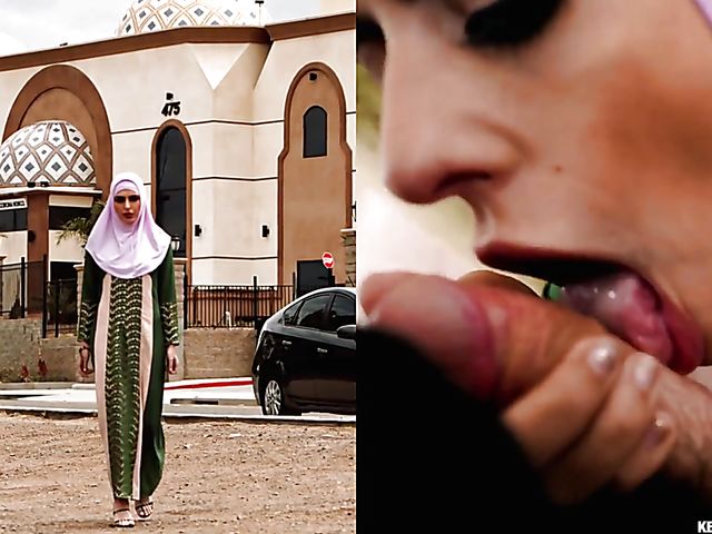 Hijab blowjob and sex with hot Audrey Royal