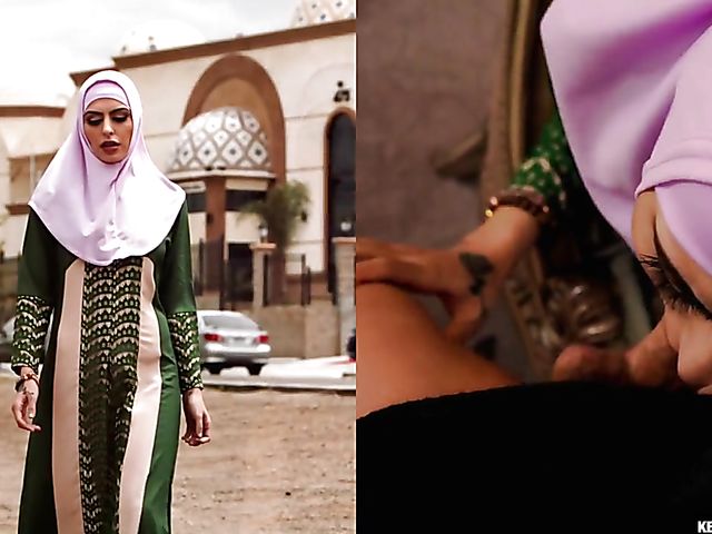 Hijab blowjob and sex with hot Audrey Royal