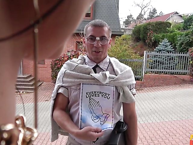 Big tit MILF Ania Kinski licks nerd's ass and gets fucked