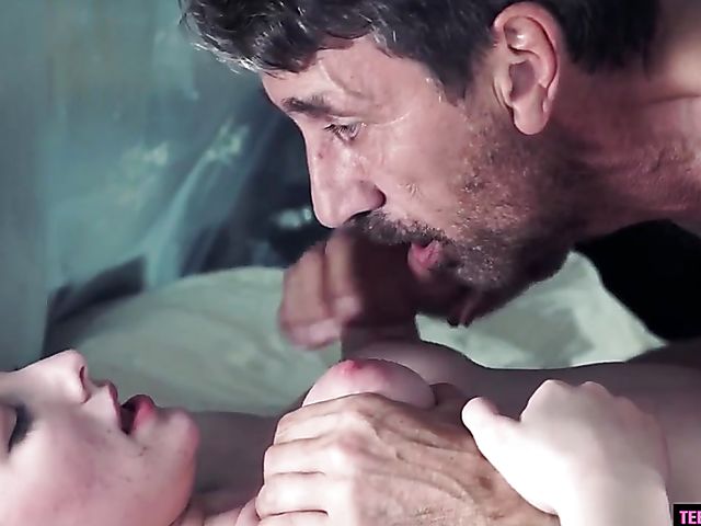 Cute young nurse Melody Marks making a dead man rise