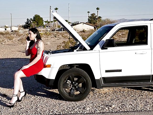 Fake tits MILF Cassandra Cain needs help