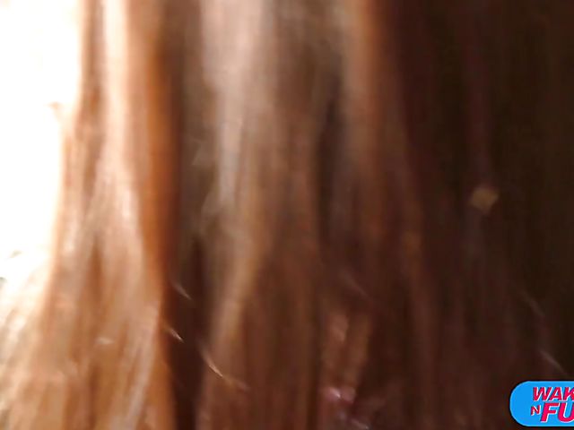 Double penetration in the morning with redhead Morgan Rodriguez