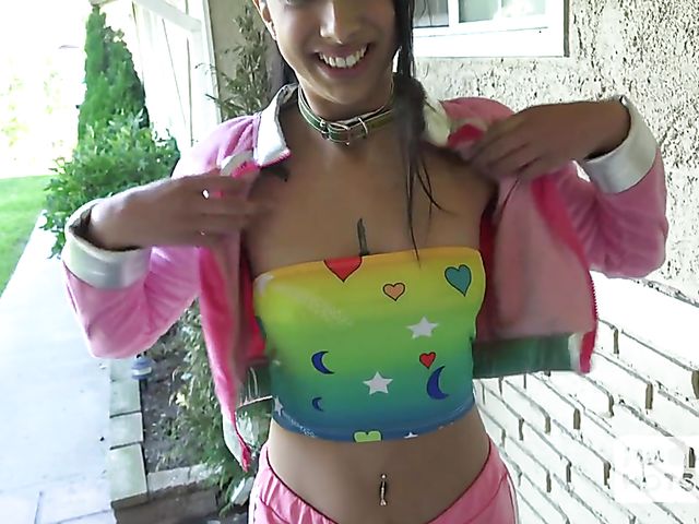 Nasty teen Kiarra Kai gets treated like a whore