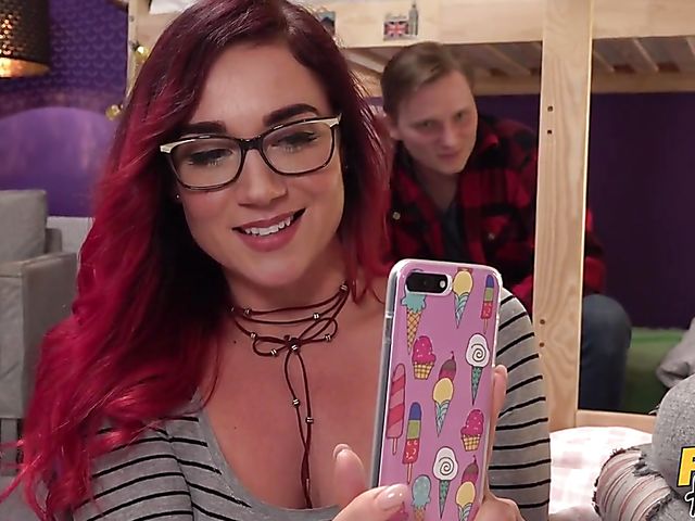 Hostel fuck with sexy brunette Katy Rose 