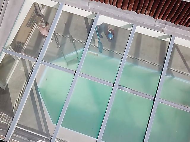 Busty Nathaly Cherie anal fuck with a pool boy