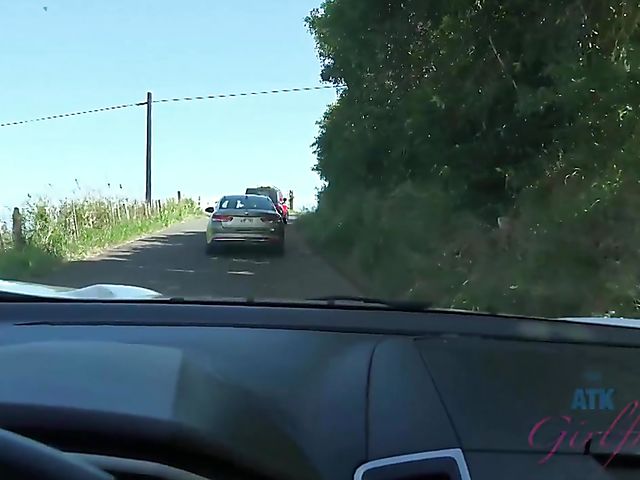 Outdoor POV with blonde girl Riley Star