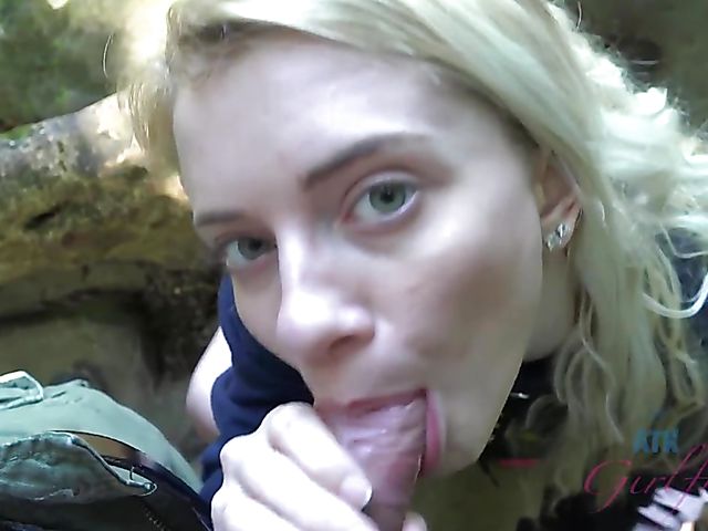 Outdoor POV with blonde girl Riley Star