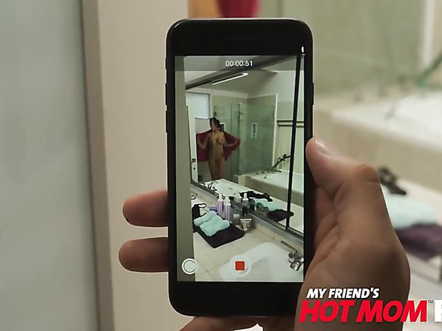 Busty hot mom Reagan Foxx  takes a cock after shower