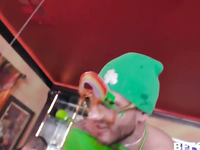 Three girls one guy Irish party with Katie Kush