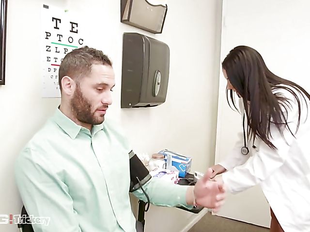 Busty doctor Angela White is a cock expert