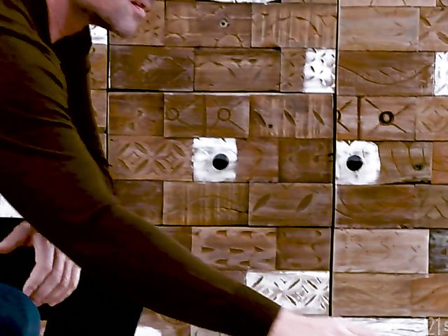 Natural tits blonde Lina Audley gets it started