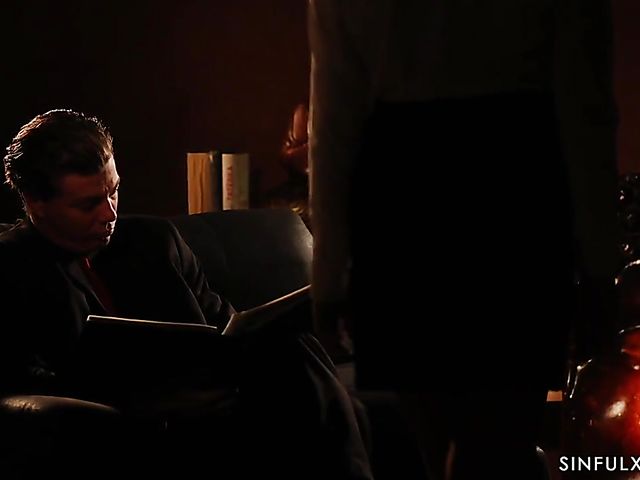 Erotica sex in the dark with elegant Anna Polina