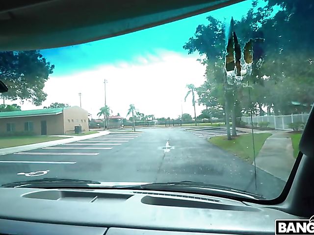 FFM threesome in a van with Paris White and Serena Skye