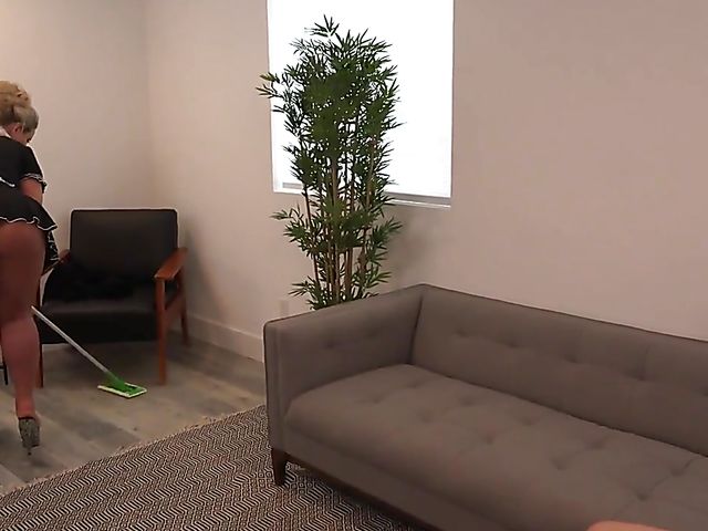 Maid threesome with busty Ryan Conner and Riley Nixon 