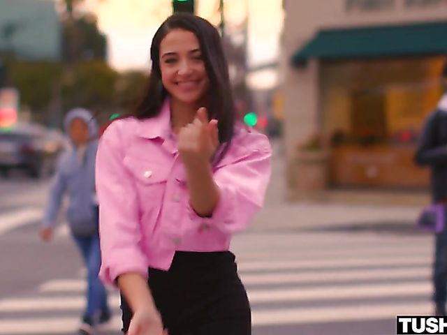 Small tits anal lover Avi Love goes at it