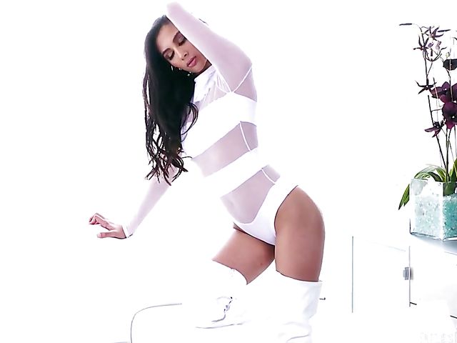 Big black dick for girl in white Gianna Dior 