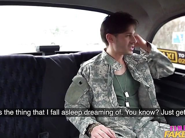 Female fake taxi with sexy Cherry Parker 