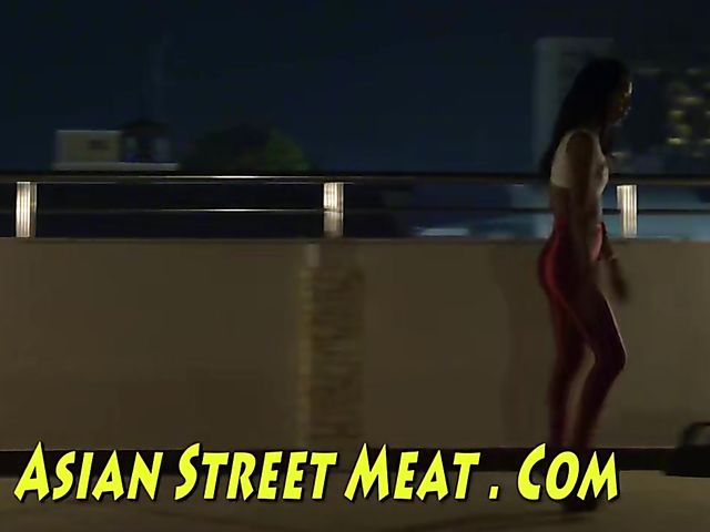 Brace-faced asian hooker doing the deed