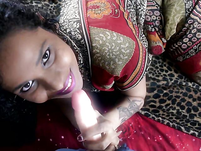 Indian MILF Horny Lily blows and masturbates